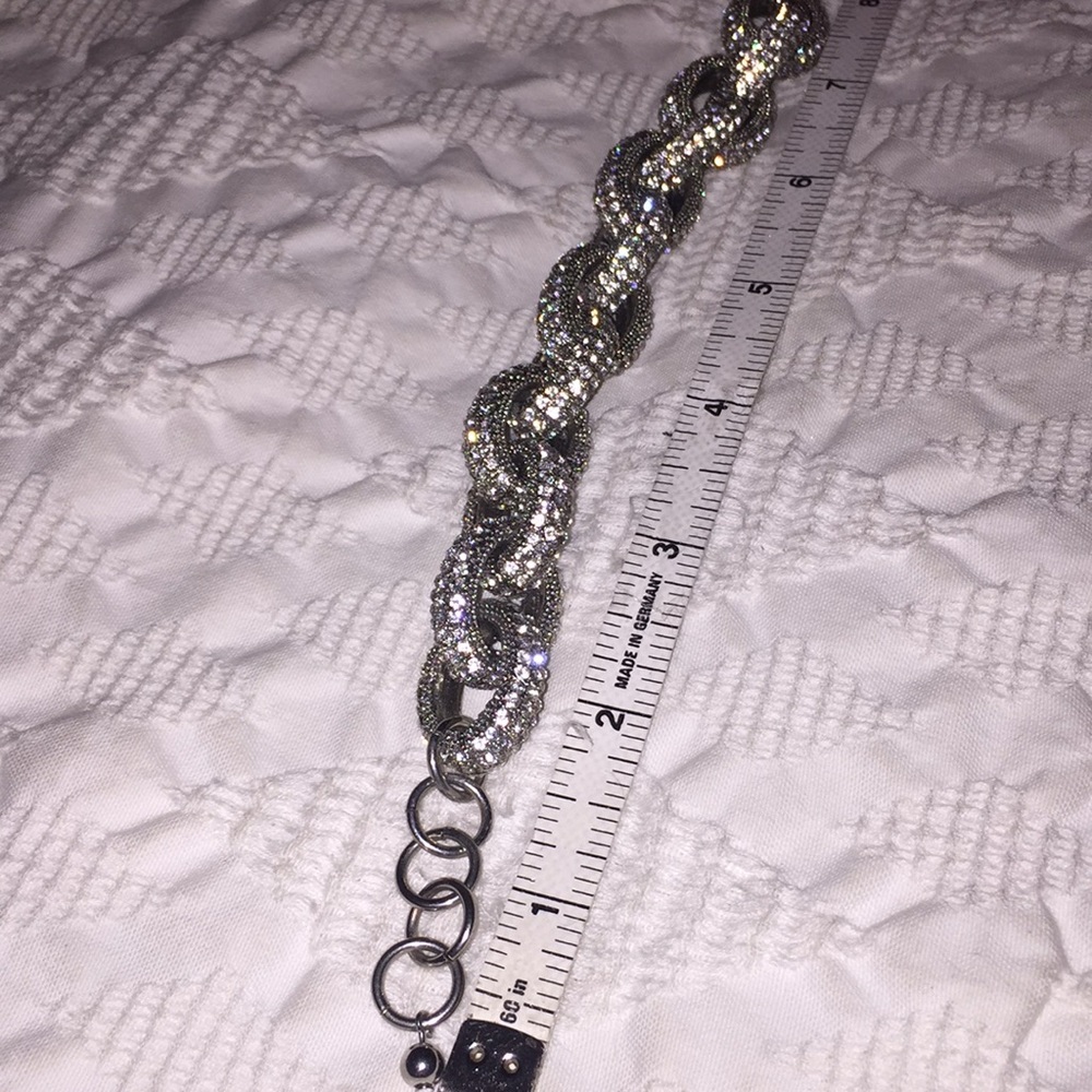 Crystal Statement Bracelet Silver - image 2